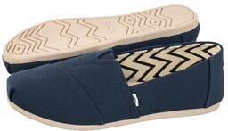 Espadryle Toms Alpargata Navy Recycled Cotton Canvas 10017712