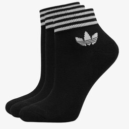 Stopki Adidas Originals Krótkie Skarpety Czarne Trefoil 3