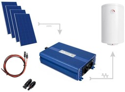 Zestaw do grzania wody p.Rob._5x550W+przetwornica 3kW+grzałka+kable 30m (MJ)