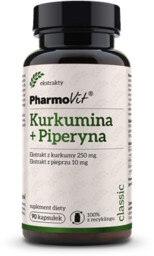 Pharmovit Kurkumina + piperyna bezglutenowe 90 kapsułek