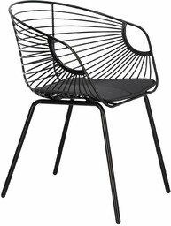 Krzesło Sligo czarne metalowe