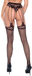 Cottelli Suspender String with Stockings 2530309 Black