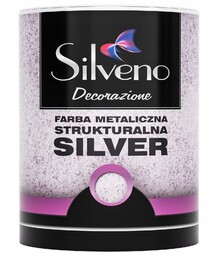 Farba metaliczna strukturalna Silver 0,8L Silveno