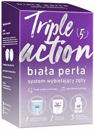 Zestaw Triple Action do wybielania zębów w domu