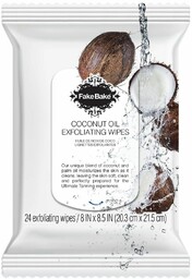 FAKE BAKE Coconut Oil Exfoliating Wipes chusteczki peelingujące