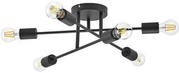 Lindby - Estar 6 Lampa Sufitowa Black