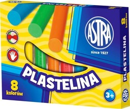 Astra Papiernicze PLASTELINA 8 KOLORóW ASTRA