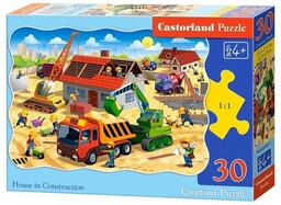 Castorland Puzzle 30 Dom w trakcie budowy CASTOR