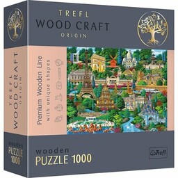 TREFL Puzzle Wood Craft Francja znane miejsca 20150