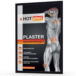 Plaster rozgrzewający "HOT PLAST" 9 cm x14cm, 1szt.