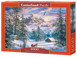 Puzzle 1000 Mountain Christmas CASTOR - Castorland