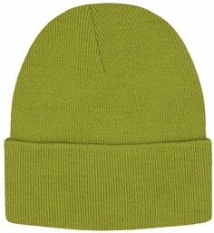 Jednokolorowa Czapka Zimowa Typu Beanie Zimowa - Limonka