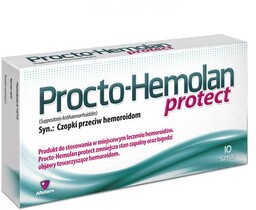 PROCTO-HEMOLAN Protect czopki - 10 sztuk