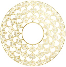 Lustro Mandala 70cm złota