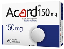 Acard 150 mg tabletki dojelitowe, 60tabletek