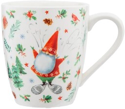 Altom Kubek porcelanowy Winter Gnomes B 400 ml