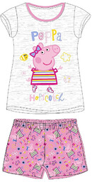 Piżama dla dziewczynki z krótkim rękawem Świnka Peppa