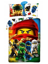 Halantex Pościel bawełniana 160x200 Lego Ninjago kolorowa poszewka