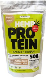 Konopny protein kakao/banan 500g, Zelená Země