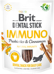 Brit Dental Stick Immuno, z probiotykami i cynamonem