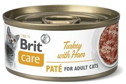 BRIT CARE Cat turkey & ham zestaw 24