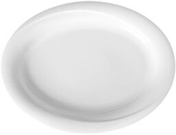 PÓŁMISEK GOURMET 24 x 19 cm PORCELANA BIAŁA