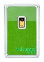 Valcambi Green Gold 1 g - sztabka złota