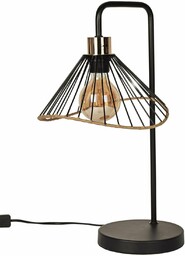 Lampa stołowa Anel czarna/rattan