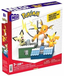 MEGA Klocki plastikowe Pokémon Ewolucja Pikachu HKT23