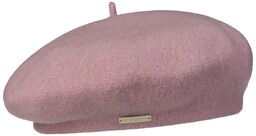 Beret Baskijski Damski by Seeberger, różowy, One Size