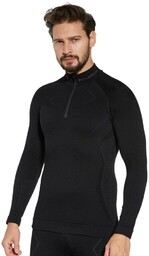 Bluza termoaktywna męska Brubeck Extreme Merino LS16100 czarny