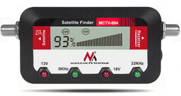 Miernik satelitarny Maclean, cyfrowy wyświetlacz, kabel 25cm F-F,