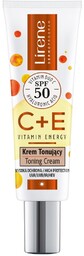 Lirene C+E Vitamin Energy krem tonujący SPF50 30ml