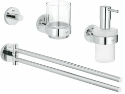 GROHE Zestaw akcesoriów toaletowych Essentials 40846001 Chrom