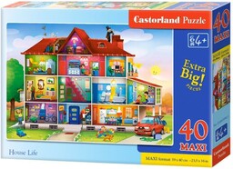 Castorland PUZZLE 40 MAXI - HOUSE LIFE CASTOR