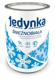 Farba winylowa Jedynka Śnieżnobiała 1L