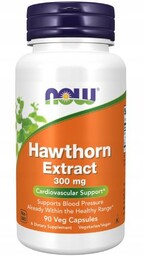 NOW Hawthorn Extract Wyciąg z głogu 300mg, 90