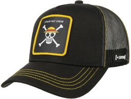 Czapka Trucker Straw Hat Crew by Capslab, czarno-żółty,