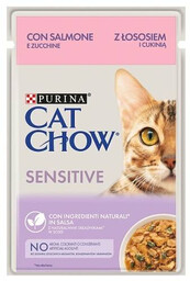 Purina CAT CHOW Sensitive Łosoś i cukinia