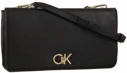 Torebka Kopertówka Calvin Klein Re-Lock Double Gusette Black