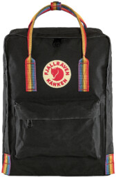 Plecak Fjallraven Kanken - black / rainbow pattern