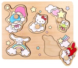 Puzzle z uchwytami Hello Kitty