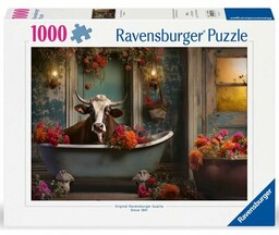 RAVENSBURGER Puzzle Krowa w kąpieli 12000782 (1000 elementów)