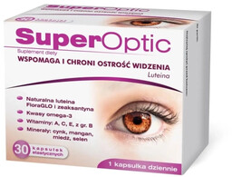 SuperOptic, suplement diety z luteiną, 30 kapsułek