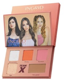 INGRID Cosmetics Paleta cieni do powiek Flirty TeamX