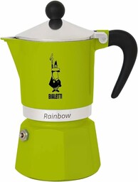 Bialetti Rainbow Kawiarka, Zielony/Srebrny, 3 Filiżanki