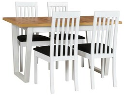 Zestaw stół IKON 2 + 4 krzesła drewniane