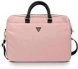 Guess Torba GUCB15NTMLLP 16" różowy/pink Nylon Triangle Logo