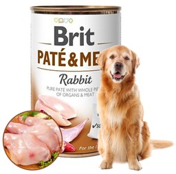 BRIT - Pate&Meat RABBIT królik puszka 400g