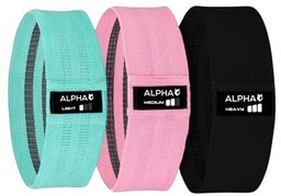 ALPHA Zestaw gum do ćwiczeń Hip Bands HMB-01